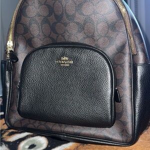 Coach Brown and Black Backpack